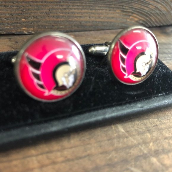 CUFFLINKS for formal shirt - OTTAWA SENATORS  NHL HOCKEY Cuff Links Prom Groom - Picture 3 of 7